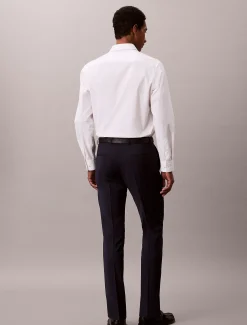 Calvin Klein Schmale Hose aus tropischem Wollgemisch^Herren Hosen & Shorts|Anzüge