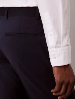 Calvin Klein Schmale Hose aus tropischem Wollgemisch^Herren Hosen & Shorts|Anzüge