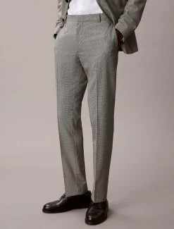 Calvin Klein Schmale Hose mit Hahnentrittmuster^Herren Hosen & Shorts|Anzüge