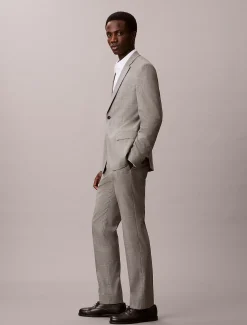 Calvin Klein Schmale Hose mit Hahnentrittmuster^Herren Hosen & Shorts|Anzüge