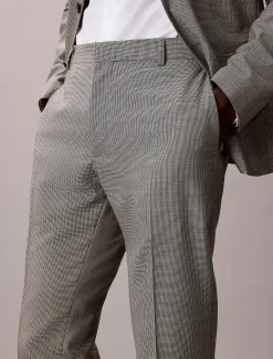 Calvin Klein Schmale Hose mit Hahnentrittmuster^Herren Hosen & Shorts|Anzüge