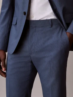 Calvin Klein Schmale Hose mit Hahnentrittmuster^Herren Anzüge|Hosen & Shorts