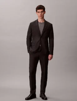 Calvin Klein Schmale Hose mit Mikro-Punktemuster^Herren Hosen & Shorts|Anzüge