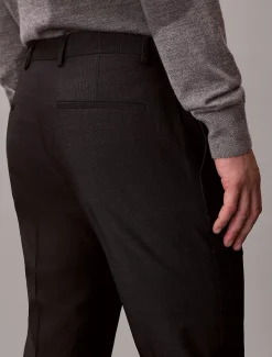 Calvin Klein Schmale Hose mit Mikro-Punktemuster^Herren Hosen & Shorts|Anzüge