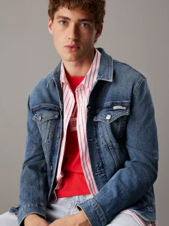 Calvin Klein Schmale Jeansjacke^Herren Jeansjacken|JackenFrisch Eingetroffen