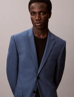 Calvin Klein Schmaler Blazer mit Hahnentrittmuster^Herren Anzüge