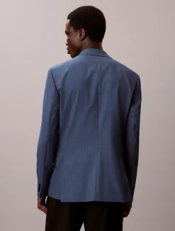 Calvin Klein Schmaler Blazer mit Hahnentrittmuster^Herren Anzüge