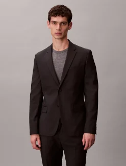 Calvin Klein Schmaler Blazer mit Mikro-Punktemuster^Herren Anzüge