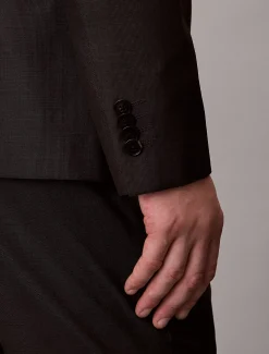 Calvin Klein Schmaler Blazer mit Mikro-Punktemuster^Herren Anzüge