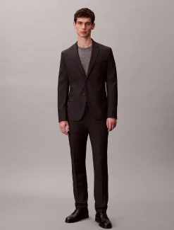 Calvin Klein Schmaler Blazer mit Mikro-Punktemuster^Herren Anzüge