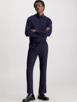 Calvin Klein Schmales Anzughemd aus Popeline^Herren Anzüge|Hemden & Poloshirts