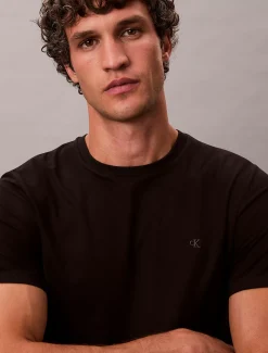 Calvin Klein Schmales Baumwoll-T-Shirt mit Liquid Touch^Herren T-shirts