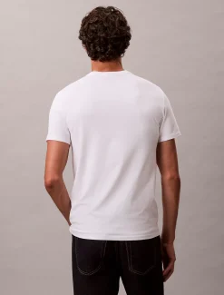 Calvin Klein Schmales Baumwoll-T-Shirt mit Liquid Touch^Herren T-shirts