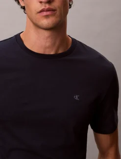 Calvin Klein Schmales Baumwoll-T-Shirt mit Liquid Touch^Herren T-shirts