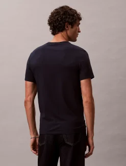 Calvin Klein Schmales Baumwoll-T-Shirt mit Liquid Touch^Herren T-shirts
