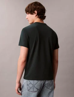 Calvin Klein Schmales Baumwoll-T-Shirt mit Liquid Touch^Herren T-shirts