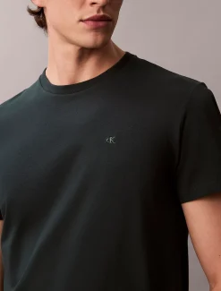 Calvin Klein Schmales Baumwoll-T-Shirt mit Liquid Touch^Herren T-shirts