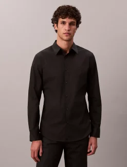 Calvin Klein Schmales Button-Down-Hemd aus Stretch^Herren Hemden & Poloshirts
