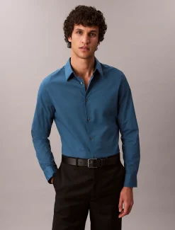 Calvin Klein Schmales Button-Down-Hemd aus Stretch^Herren Hemden & Poloshirts