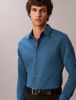 Calvin Klein Schmales Button-Down-Hemd aus Stretch^Herren Hemden & Poloshirts