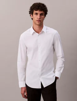Calvin Klein Schmales Button-Down-Hemd aus Stretch^Herren Hemden & Poloshirts