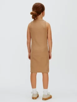 Calvin Klein Schmales, geripptes T-Shirt-Kleid^Kinder Kleider & Röcke|Kleidung