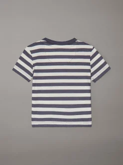 Calvin Klein Schmales, gestreiftes Baby-T-Shirt^Kinder Babykleidung