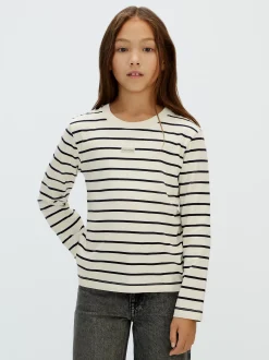 Calvin Klein Schmales gestreiftes T-Shirt^Kinder Kleidung