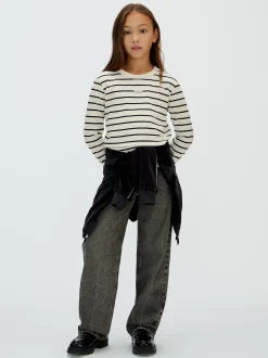 Calvin Klein Schmales gestreiftes T-Shirt^Kinder Kleidung