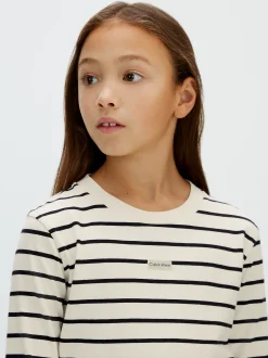 Calvin Klein Schmales gestreiftes T-Shirt^Kinder Kleidung