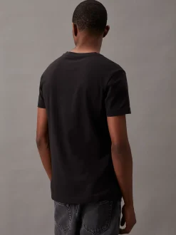 Calvin Klein Schmales Logo-T-Shirt aus Baumwolle^Herren T-shirts