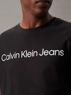 Calvin Klein Schmales Logo-T-Shirt aus Baumwolle^Herren T-shirts
