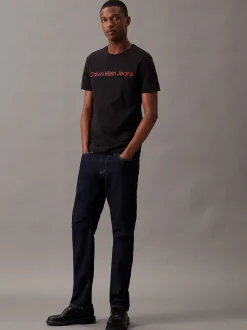 Calvin Klein Schmales Logo-T-Shirt aus Baumwolle^Herren T-shirts