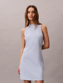 Calvin Klein Schmales Minikleid mit Stehkragen^Damen Kleider & Röcke