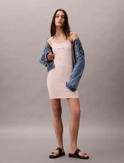 Calvin Klein Schmales Monogramm-Cami-Kleid^Damen Kleider & Röcke