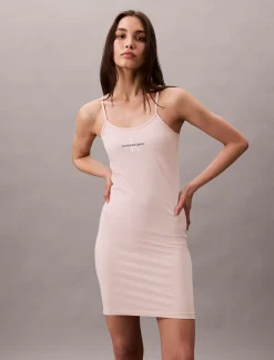 Calvin Klein Schmales Monogramm-Cami-Kleid^Damen Kleider & Röcke