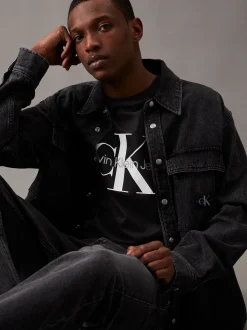 Calvin Klein Schmales Monogramm-T-Shirt^Herren T-shirts