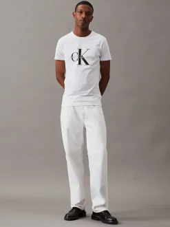 Calvin Klein Schmales Monogramm-T-Shirt^Herren T-shirts