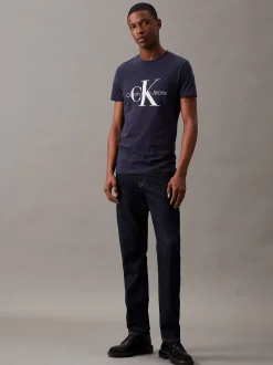 Calvin Klein Schmales Monogramm-T-Shirt^Herren T-shirts
