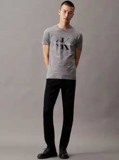 Calvin Klein Schmales Monogramm-T-Shirt^Herren T-shirts
