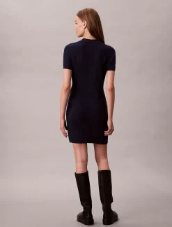 Calvin Klein Schmales Polokleid mit Reißverschluss^Damen Kleider & Röcke