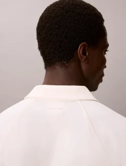 Calvin Klein Schmales Poloshirt aus Stretch-Mesh^Herren Hemden & Poloshirts