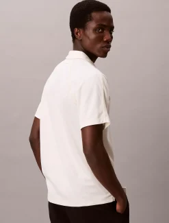 Calvin Klein Schmales Poloshirt aus Stretch-Mesh^Herren Hemden & Poloshirts