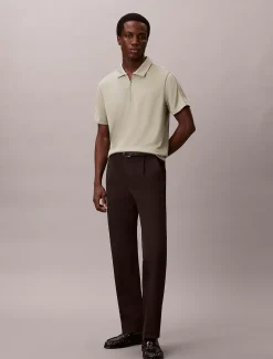 Calvin Klein Schmales Poloshirt aus Stretch-Mesh^Herren Hemden & Poloshirts