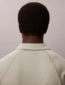 Calvin Klein Schmales Poloshirt aus Stretch-Mesh^Herren Hemden & Poloshirts