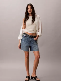 Calvin Klein Schmales Racerback-Tanktop mit Waffelstruktur^Damen T-shirts & Tops