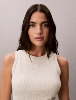 Calvin Klein Schmales Racerback-Tanktop mit Waffelstruktur^Damen T-shirts & Tops