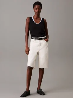 Calvin Klein Schmales Rippstrick-Tanktop^Damen T-shirts & Tops