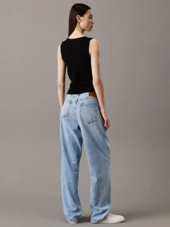 Calvin Klein Schmales Tanktop aus Stretchstrick^Damen T-shirts & Tops|Strickdesigns