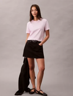 Calvin Klein Schmales T-Shirt mit Logo-Grafik^Damen T-shirts & Tops